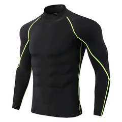 Men Compression Sport T-Shirt Quick Dry Fitness Running Gym Tight Long Sleeve