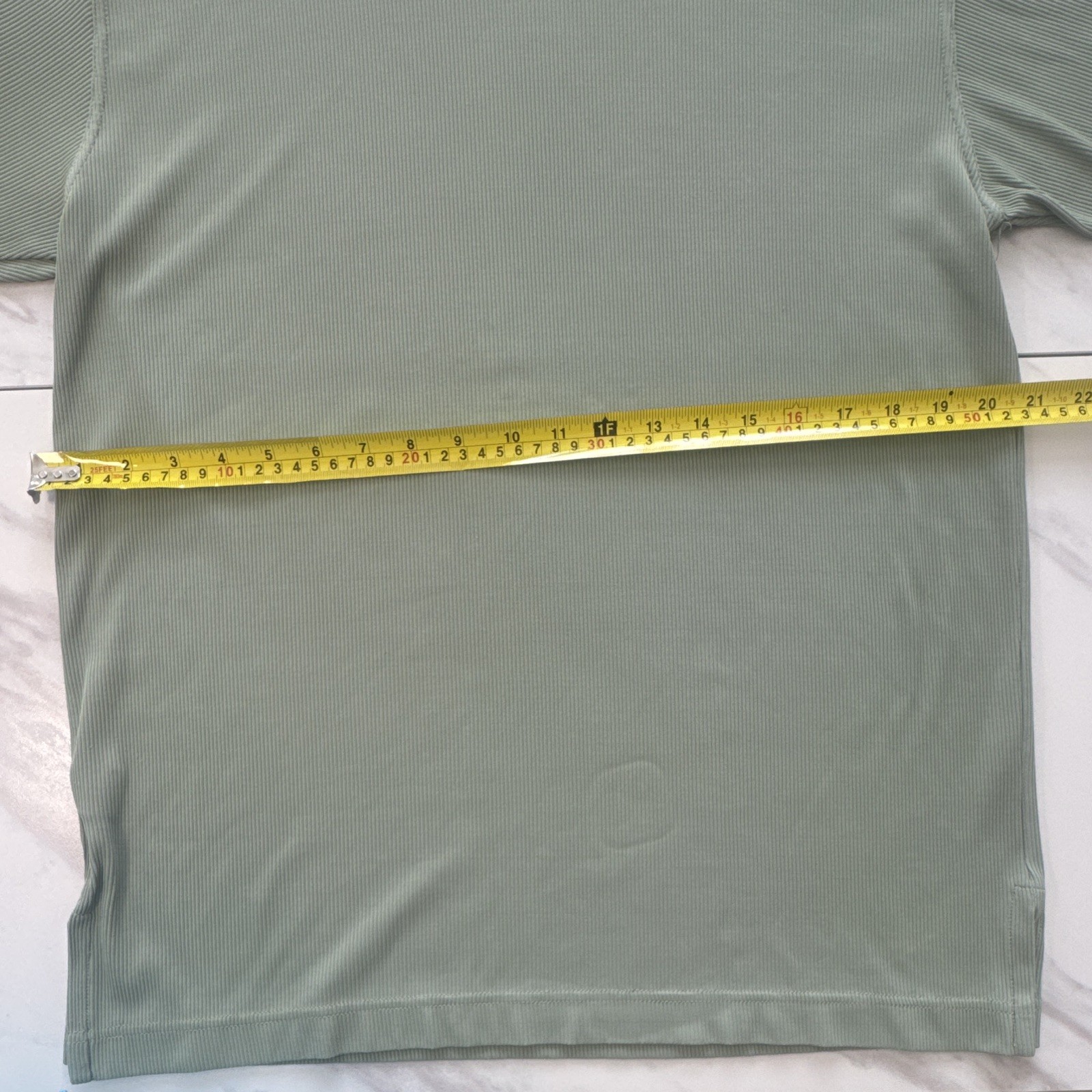 Giorgio Danieli Men's Green Check Knit Mock Neck Short Sleeve T-Shirt gallery