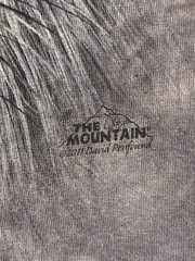 The Mountain Shirt Mens Small Wolf Face Graphic Tie Dye Gray Nature Animal