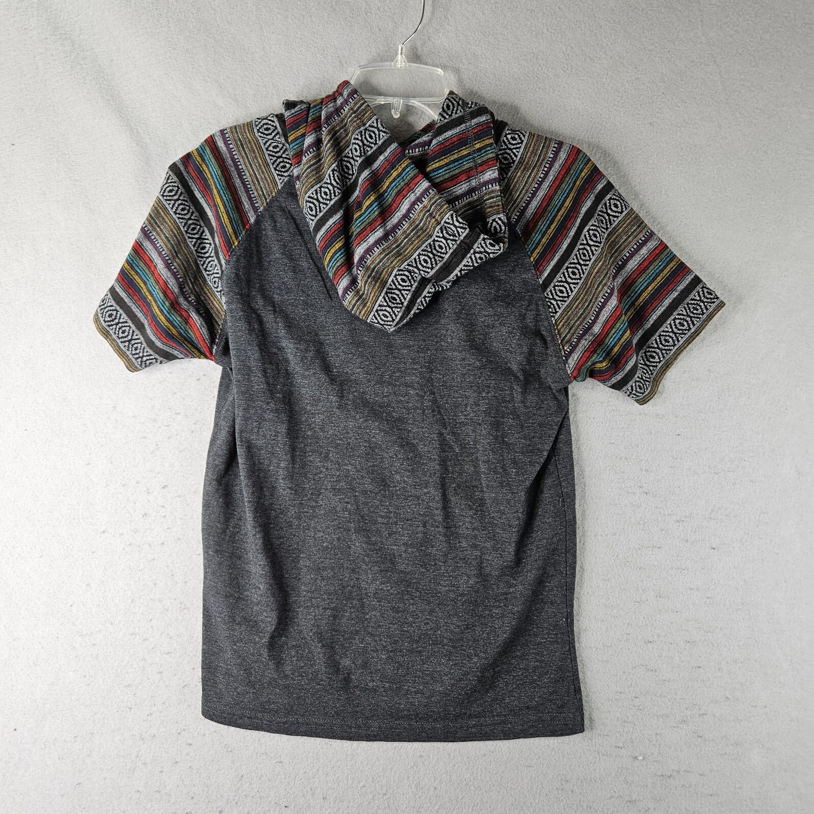 Beautiful Giant Hoodie Mens Small Gray Pullover Aztec Print Soft Lightweight gallery