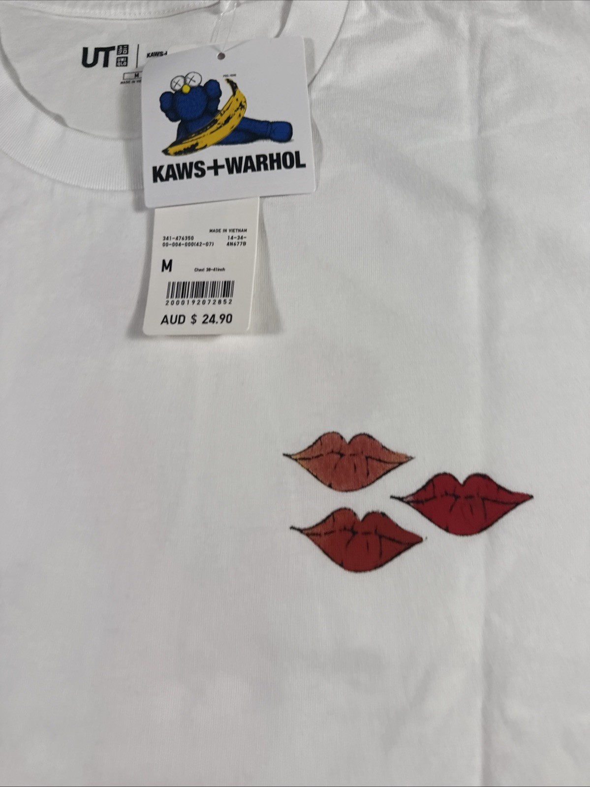 Uniqlo KAWS x Warhol UT Graphic Print T-Shirt White M - BRAND NEW gallery