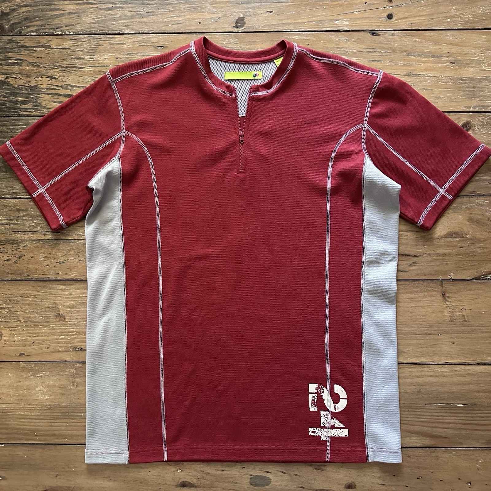 Vtg Mountain Dew Shirt 1/4 Zip Jersey Red Y2K Promo 24 Pack Medium Retro gallery
