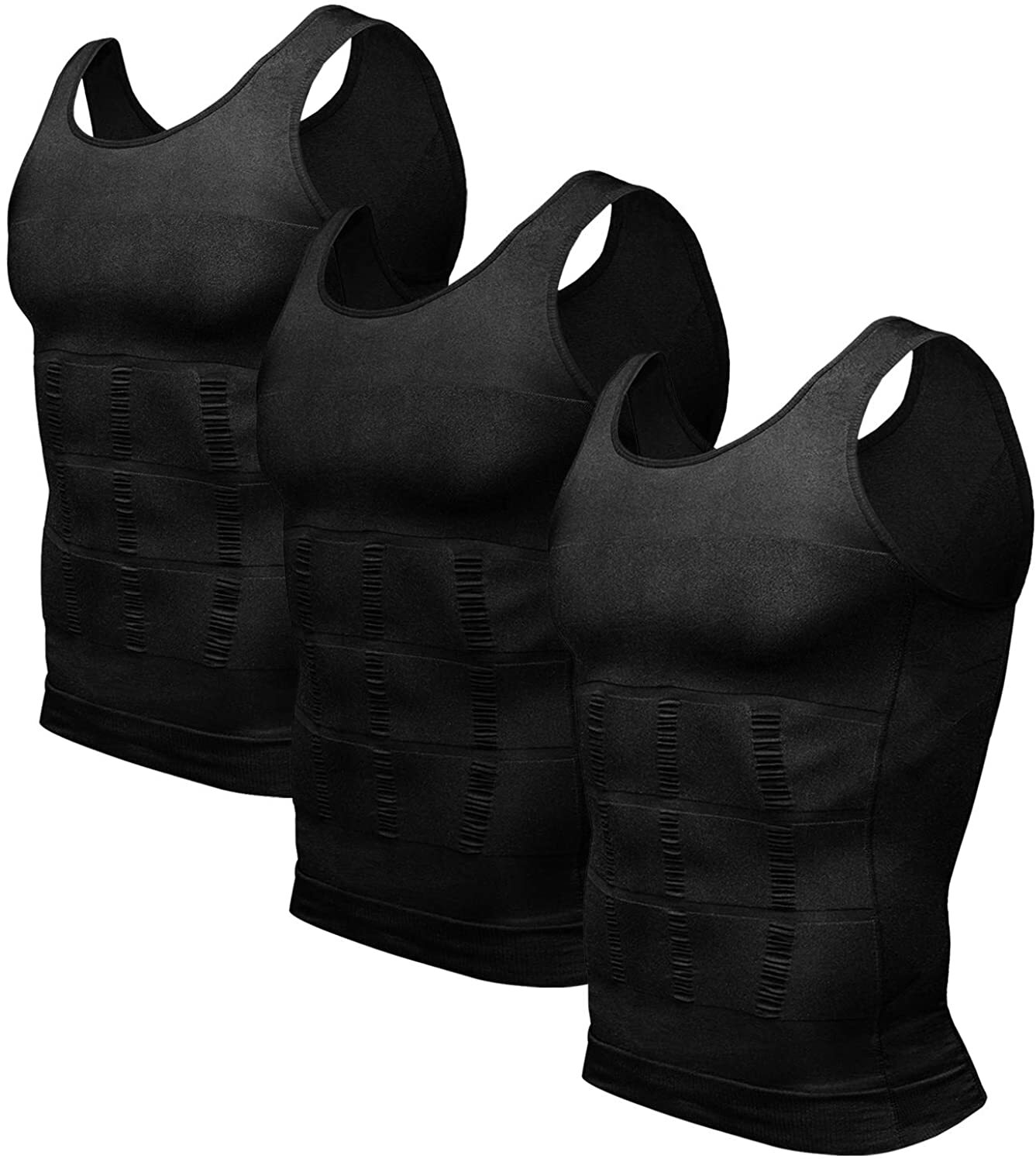 3 Packs Body Shaper Slimming Abdomen Vest Compression Shirt Tank Tops Shapewear gallery