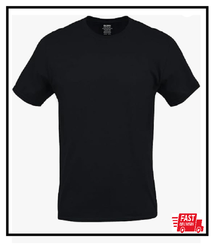 Gildan Men's Crew T-Shirts Multipack Style G1100 Assorted Black 5-Pack, X-Large gallery