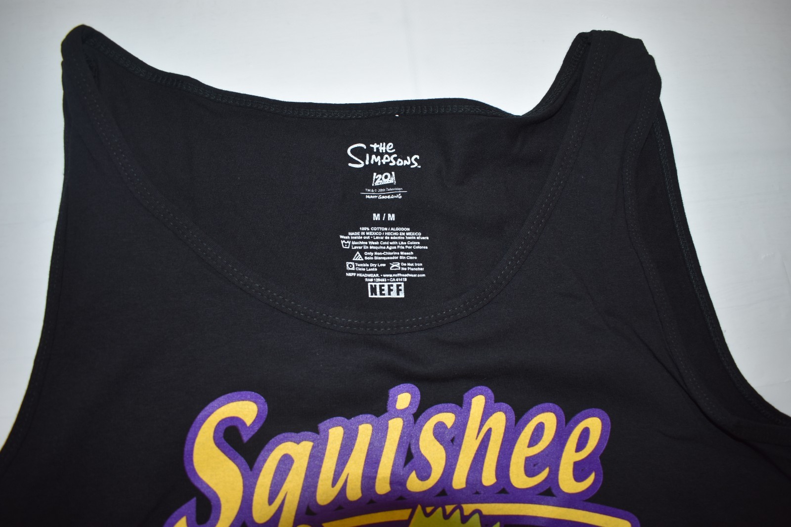 Neff x The Simpsons Mens Bart Simpson Squishee Black Tank Top Shirt New S-XL gallery