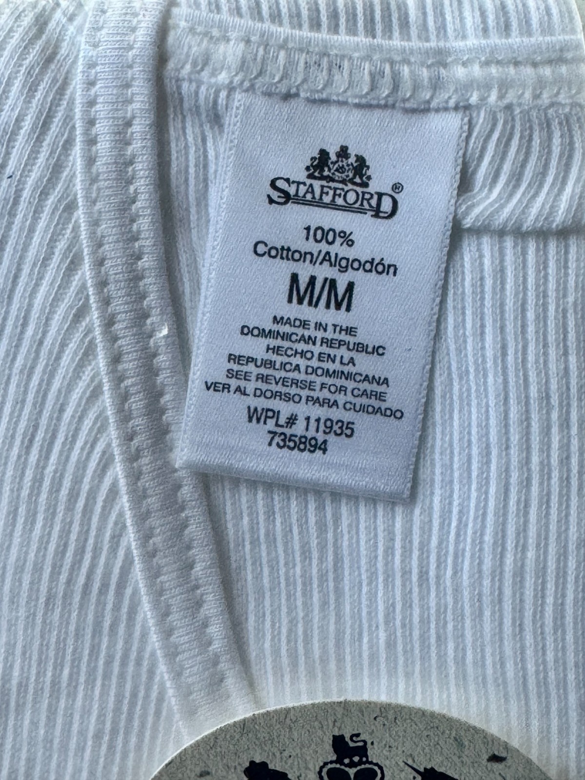 Mens Stafford 3 Pack Comfort Shirts 100% Combed Cotton Vtg Size Med Jc Penny gallery