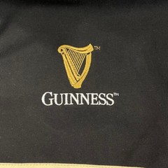 Traditional Craft Ireland Guinness Long Sleeve Black Harp Tape Rugby Shirt