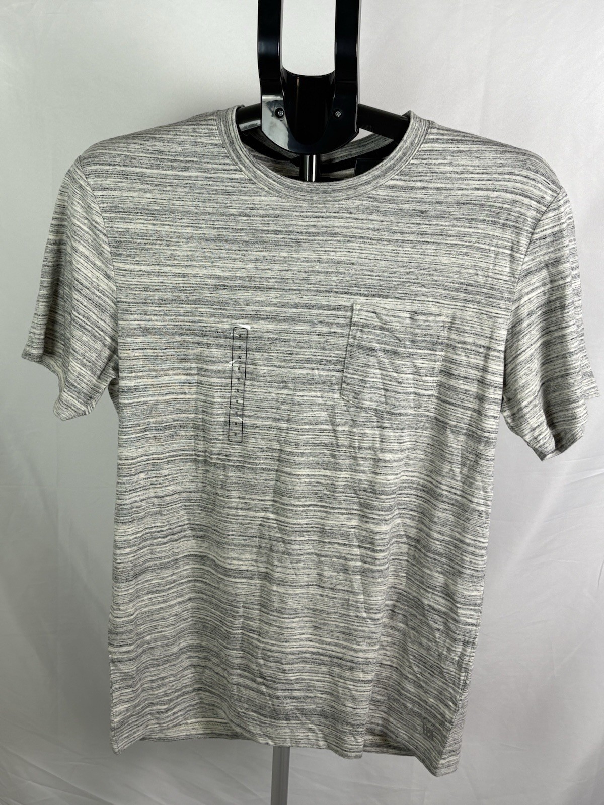 VRST Men’s Pocket T-Shirt Size Small Silver Shadow Marble New (Item 315 )