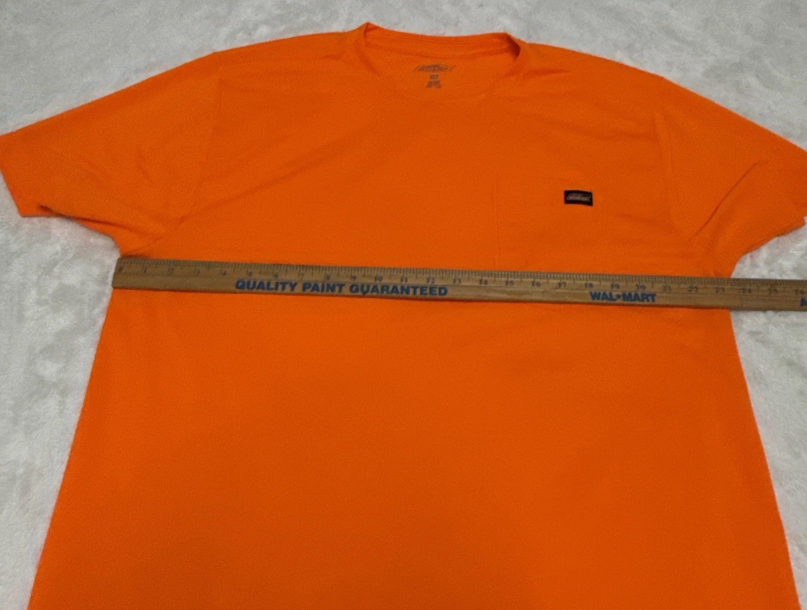Dickies Neon Orange Heavyweight Pocket Work Tee Shirt Mens XLT Short Sleeves gallery