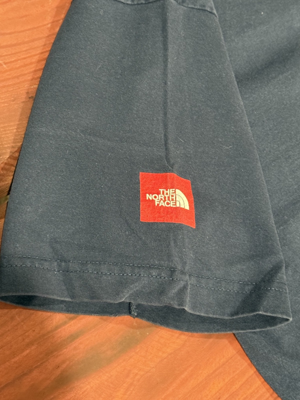 Vintage The North Face Tibetan prayer flag Lungta wind horse T-shirt Made USA Lg gallery