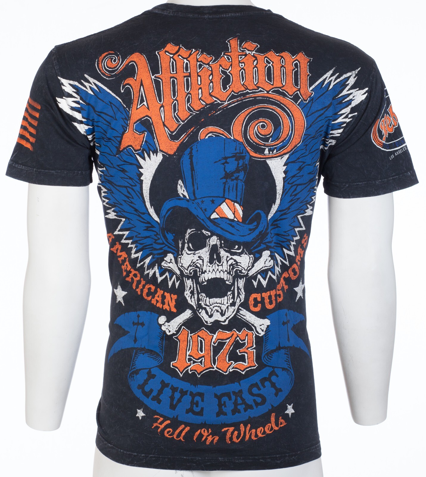 $58 AFFLICTION American Customs STRAIGHT SIX Short Sleeve Slim Fit T-shirt NWT gallery