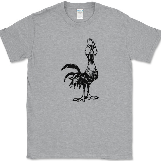 HEIHEI CHICKEN T-Shirt Funny Moana Humor Movie Novelty Tee on Gildan gallery