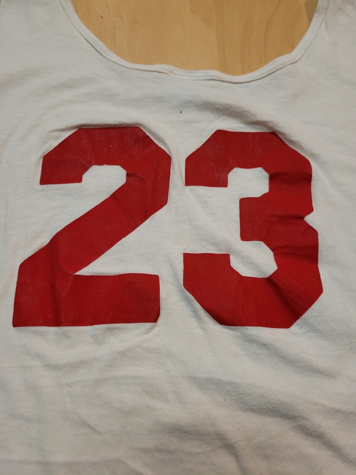Vtg Chevron #23 People Do, Shirt Tank Top Sleeveless Tee 90s White XL Ship Free gallery