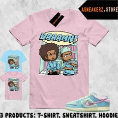 Tee Shirt Matching SB Dunk Low Verdy Visty To Match Sneaker Daaamn Huey Riley