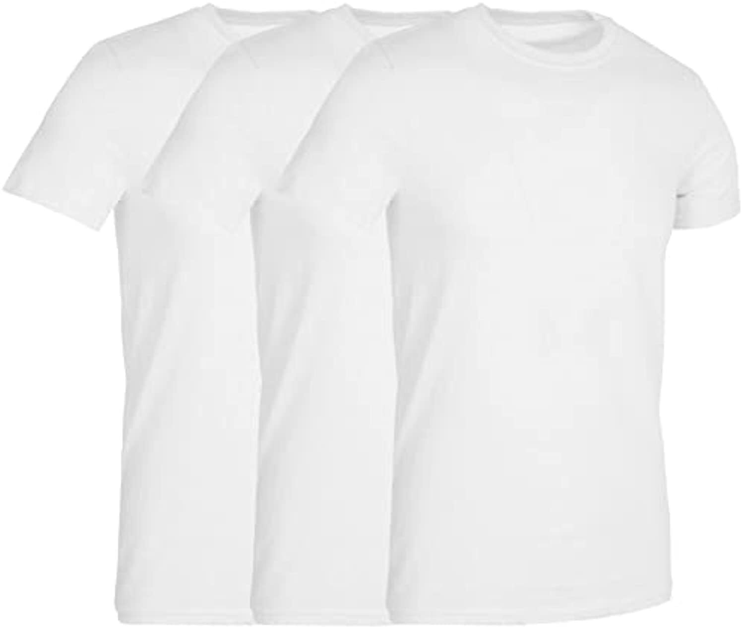 BILLIONHATS 3 Pack Men’s Cotton T-Shirts Short Sleeve Lightweight(SMALL)