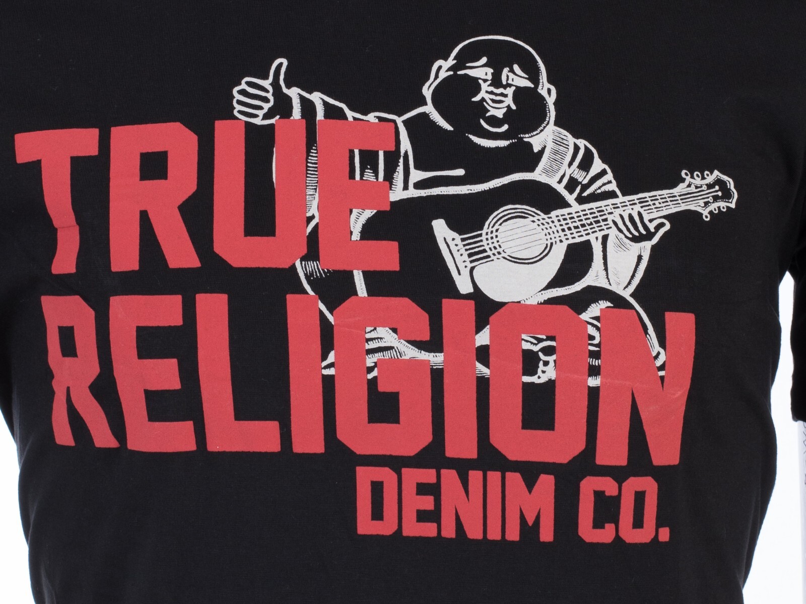 $69 TRUE RELIGION Black BUDDHA APPROVED Short Sleeve Designer Graphic T-shirt gallery