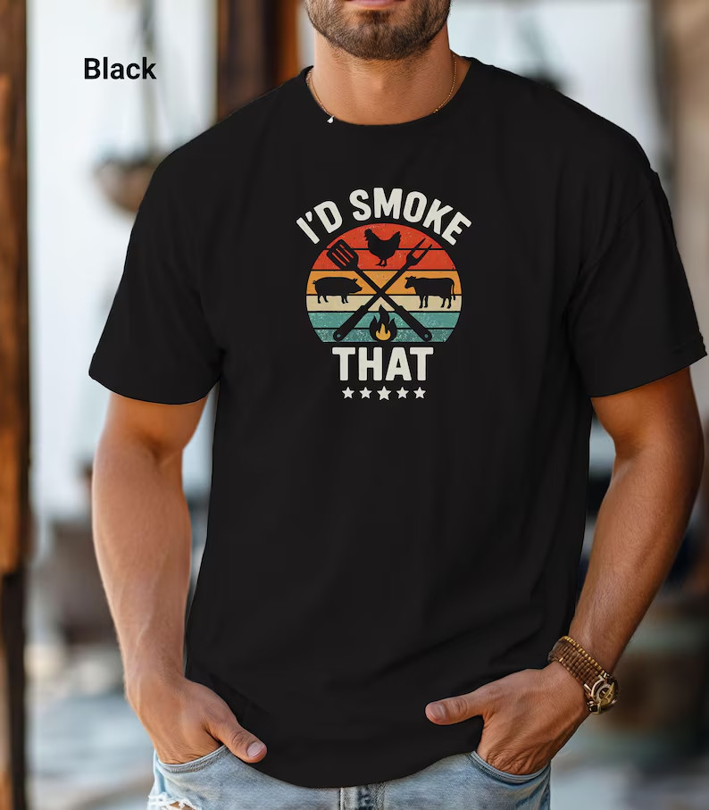 I'd Smoke That T-Shirt, Outdoor Enthusiast Shirt, Casual Gift for Camping Lovers gallery