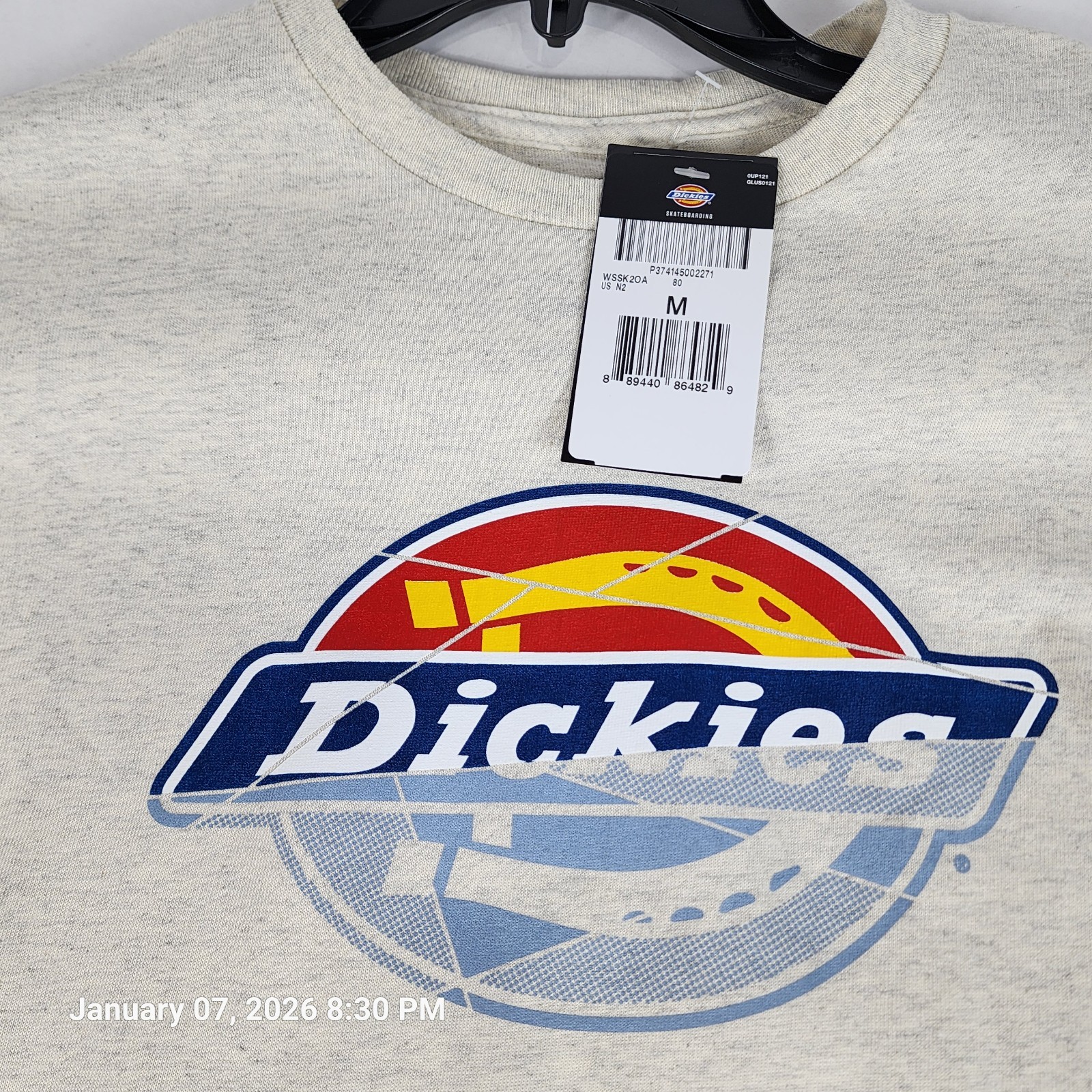 Dickies Skateboarding Distressed OG Graphic T-shirt Mens Medium Heather New Tags gallery