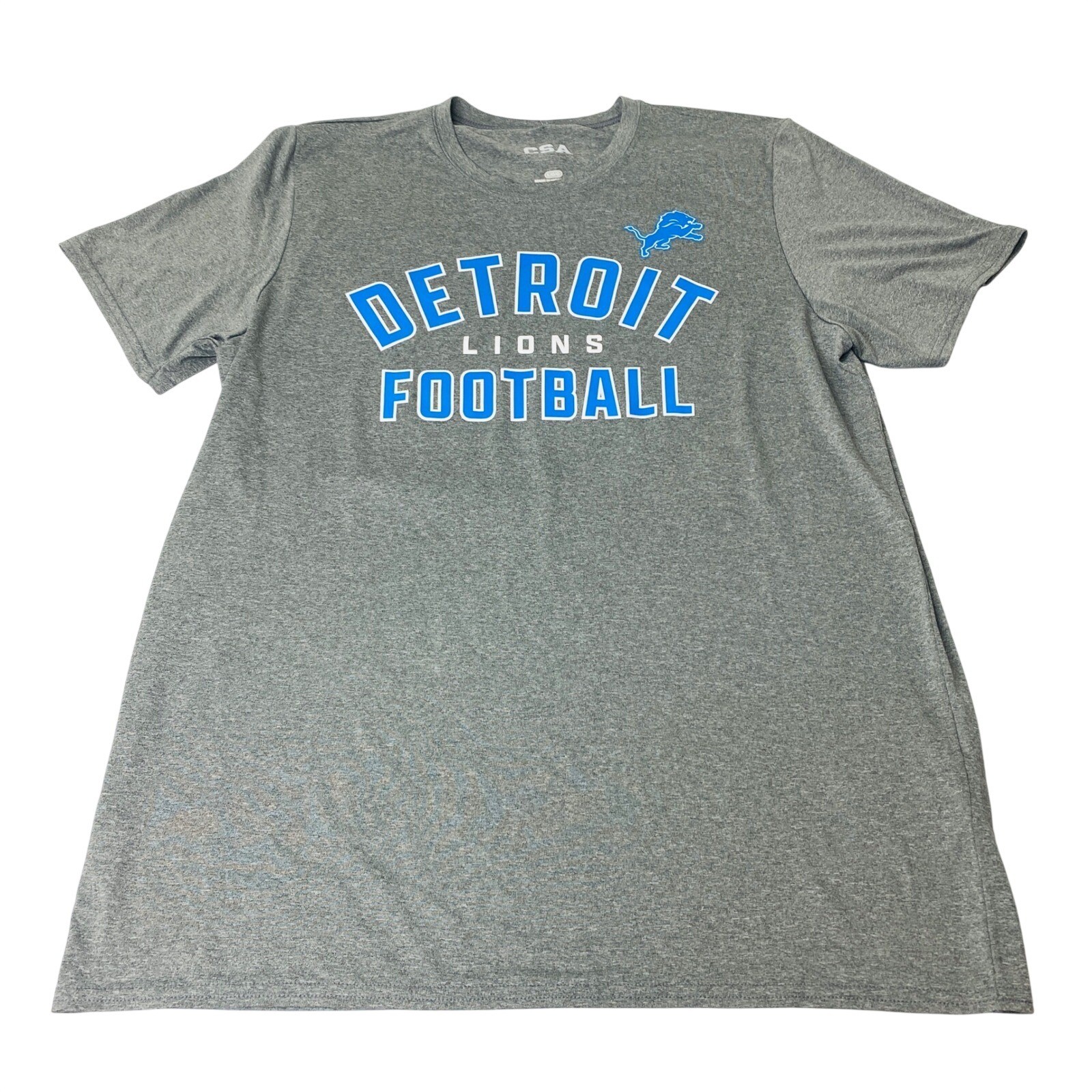 NFL Detroit Lions Football T-Shirt Athletic Gray Heather New Mens Large gallery
