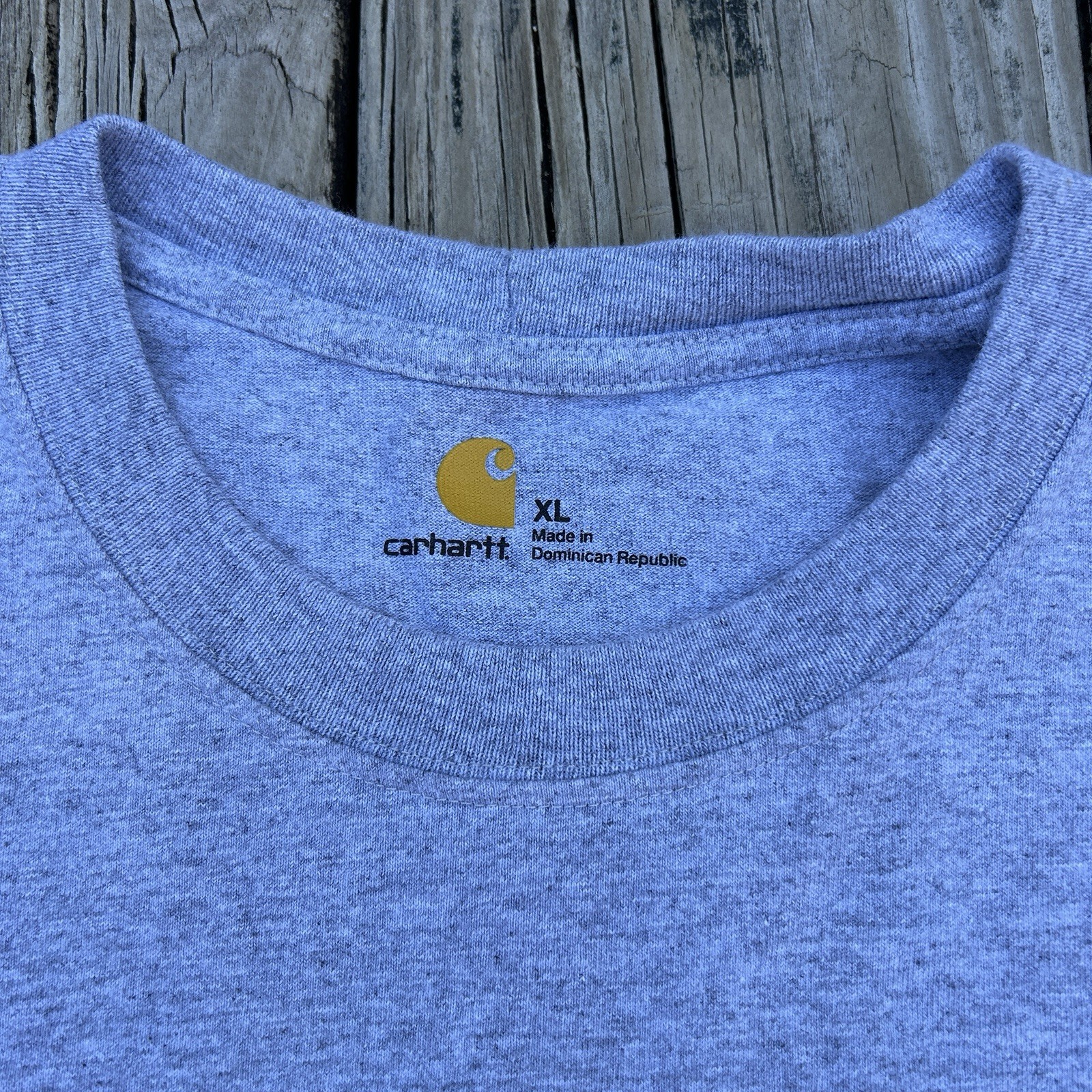 Carhartt Long Sleeve T-Shirt Pre-Washed, Size XL, Gray, 100% Cotton gallery