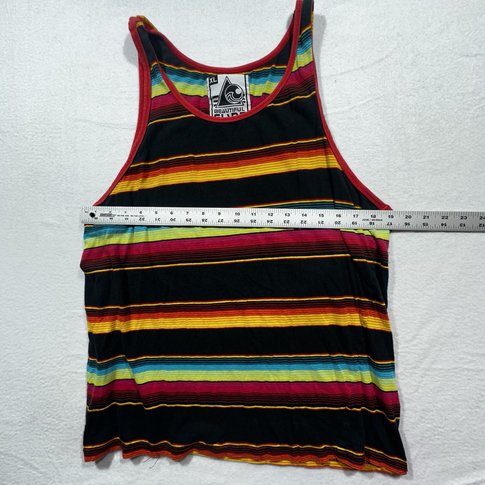 Beautiful Giant Tank Top Mens XL Striped Baja Surf Skate Beach Sleeveless gallery