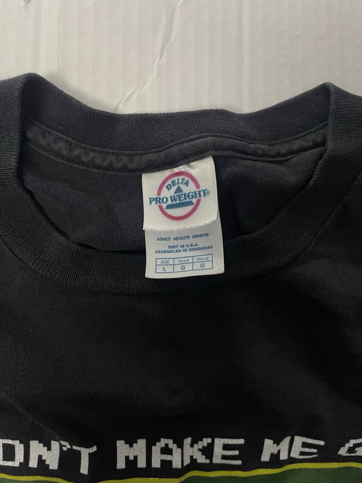 Delta Pro Weight Black Link Zelda Graphic Crew Neck Tee Short Sleeve L gallery