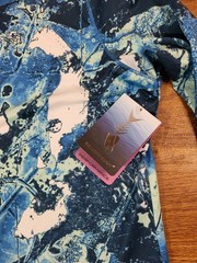 Silver Bait Men Blue UPF 50+ summer Moisture Absorption Stretch Size Large L/S