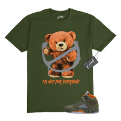 5 Olive Army Solar Orange Black Grey T Shirt Match NOT