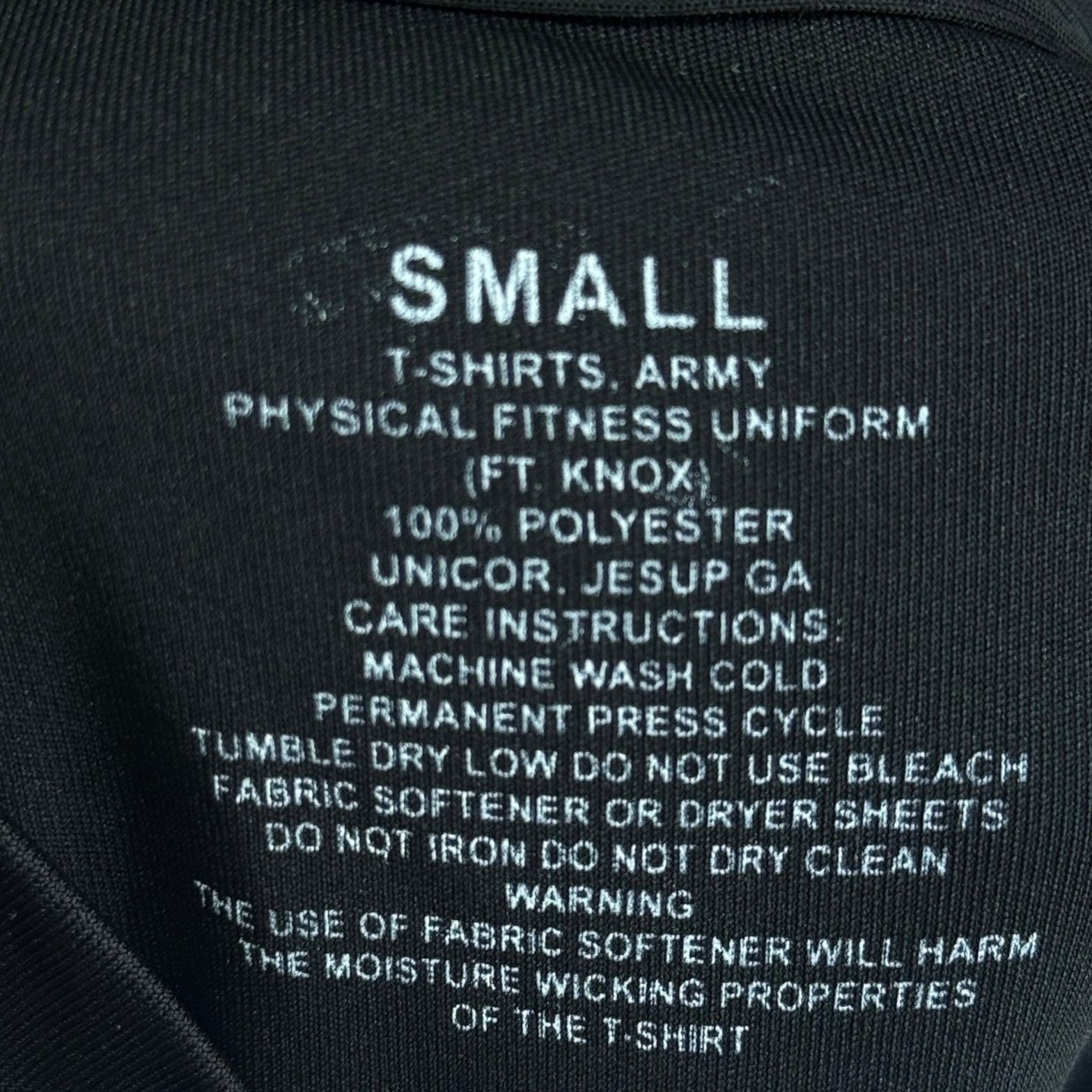 Army ROTC Leadership Excellence T Shirt Mens S Black Physical Fitness Uniform PT gallery