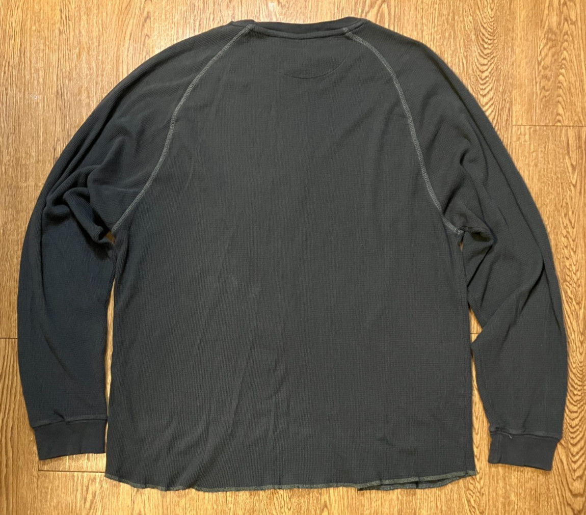 Vintage Y2K Dickies Thermal Long Sleeve Graphic Print Shirt Dark Gray Men’s 2XL gallery