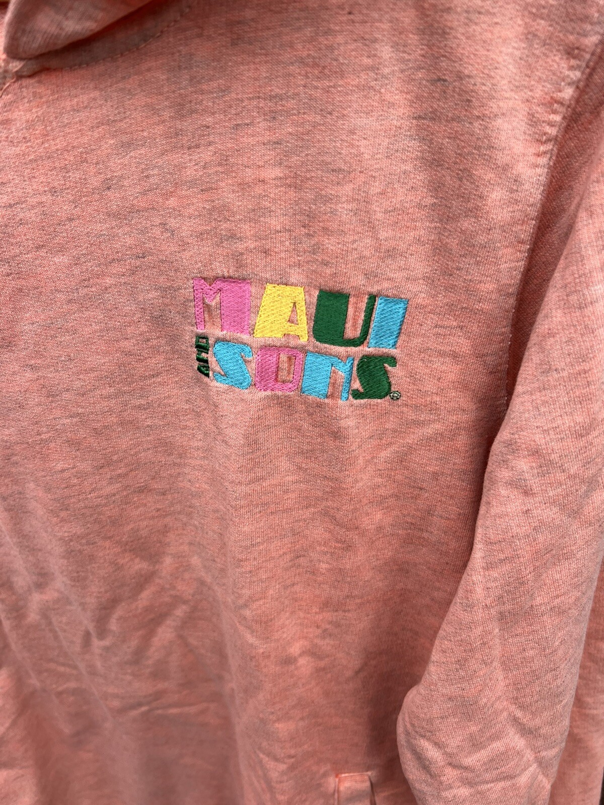Maui And Sons LADIES TOP LARGE HEATHER CORAL New NWT Women’s gallery
