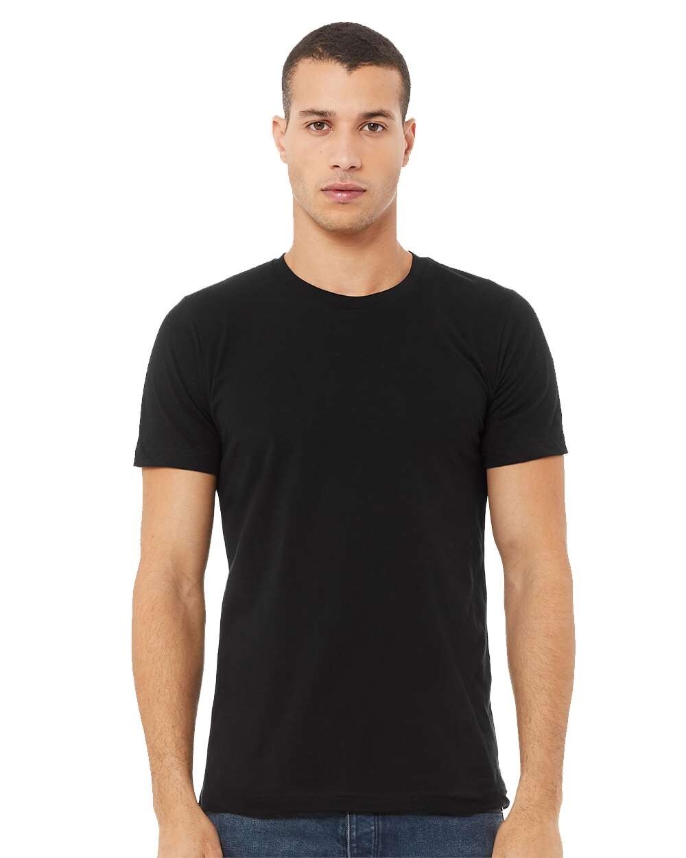 Bella + Canvas 3001C 4XL Black Cotton Jersey Tee Unisex Tshirt For Men and Women gallery