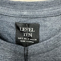 Level Ten Men Small Navy Long Sleeve Crewneck Pullover Shirt NWT
