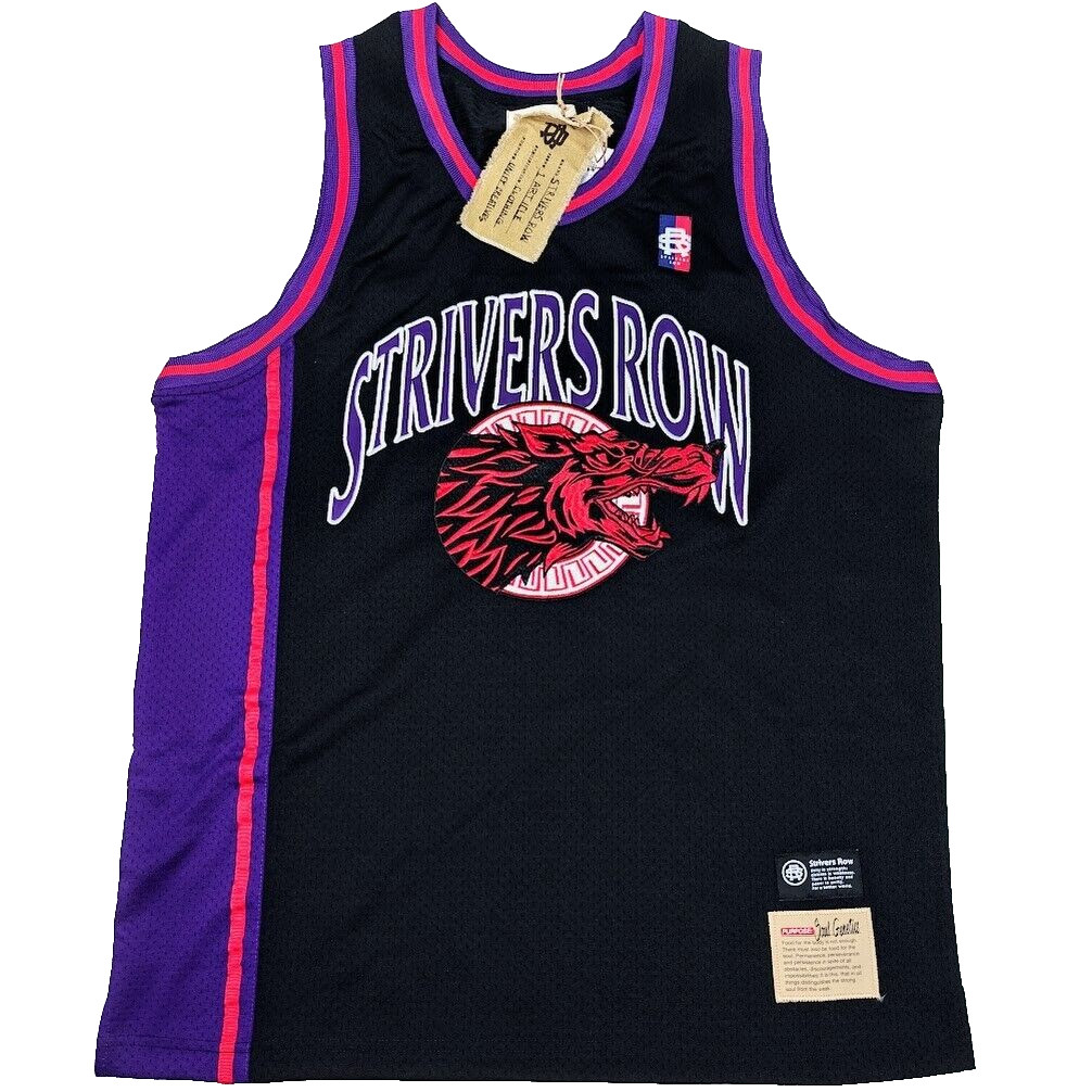 Strivers Row Jersey M Men's Red Black Purple Limited Premium Tank Top Wolf NWT gallery