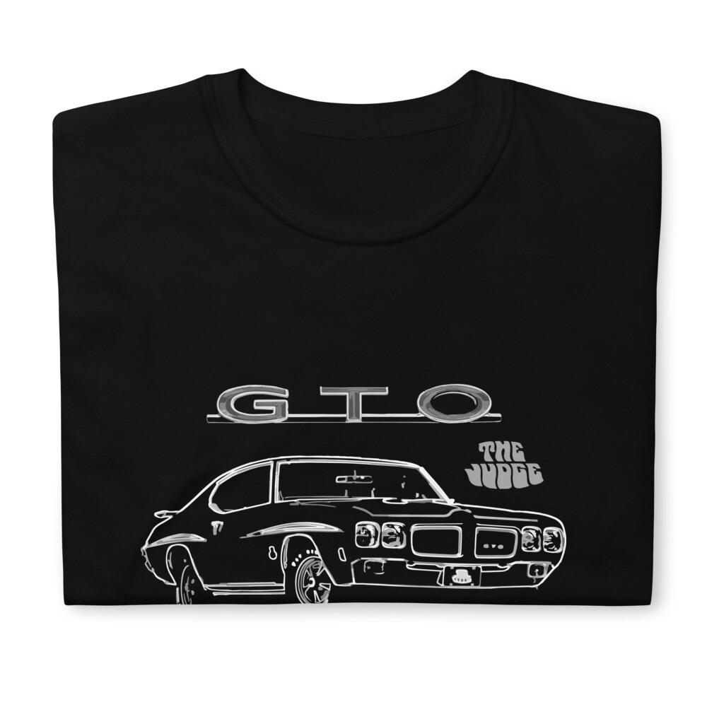 1970 GTO Judge RA IV Muscle Car Collector Cars Owner Gift Short-Sleeve T-Shirt gallery