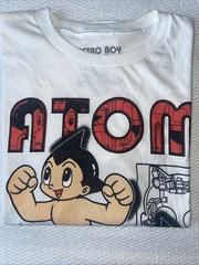 Osamu Tezuka Astro Boy Large White Graphic T-shirt Cotton Crew Anime Cartoon