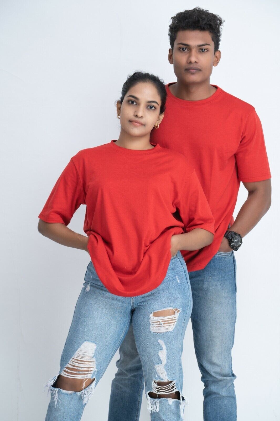 Unisex Men's Women's Red Cotton Oversize T-Shirt XXL 2XL MCWOLCOTT SRI LANKA gallery