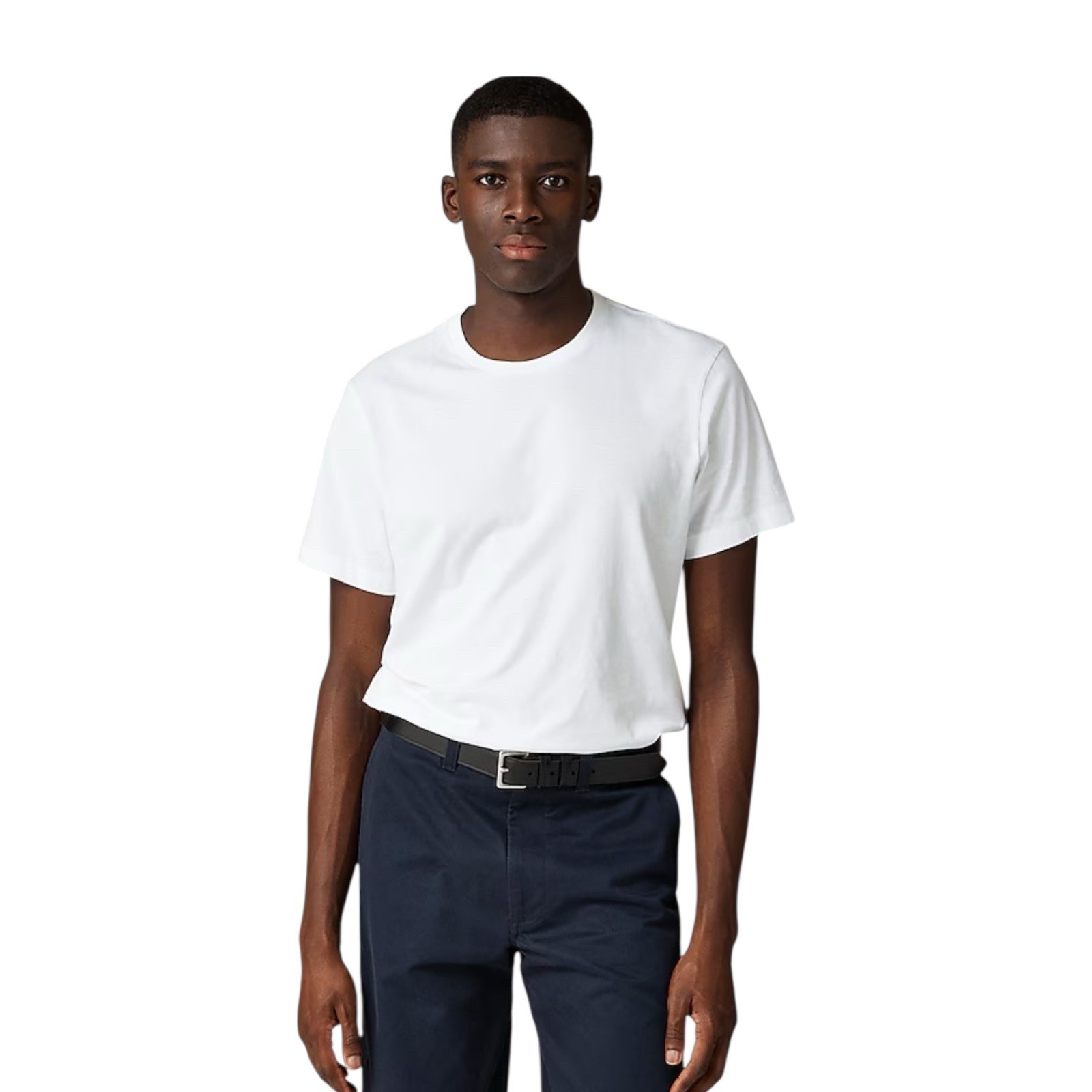 J Crew Tall Broken In Short Sleeve Crew Neck T Shirt Mens Size Medium Tall White