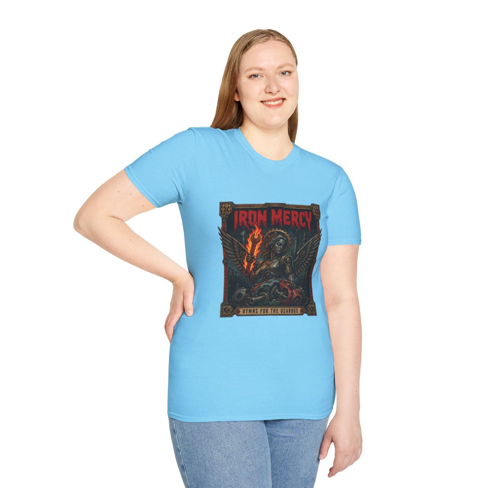 Factory Angel Industrial Metal Mechanical Goth Album Unisex Softstyle T-Shirt gallery