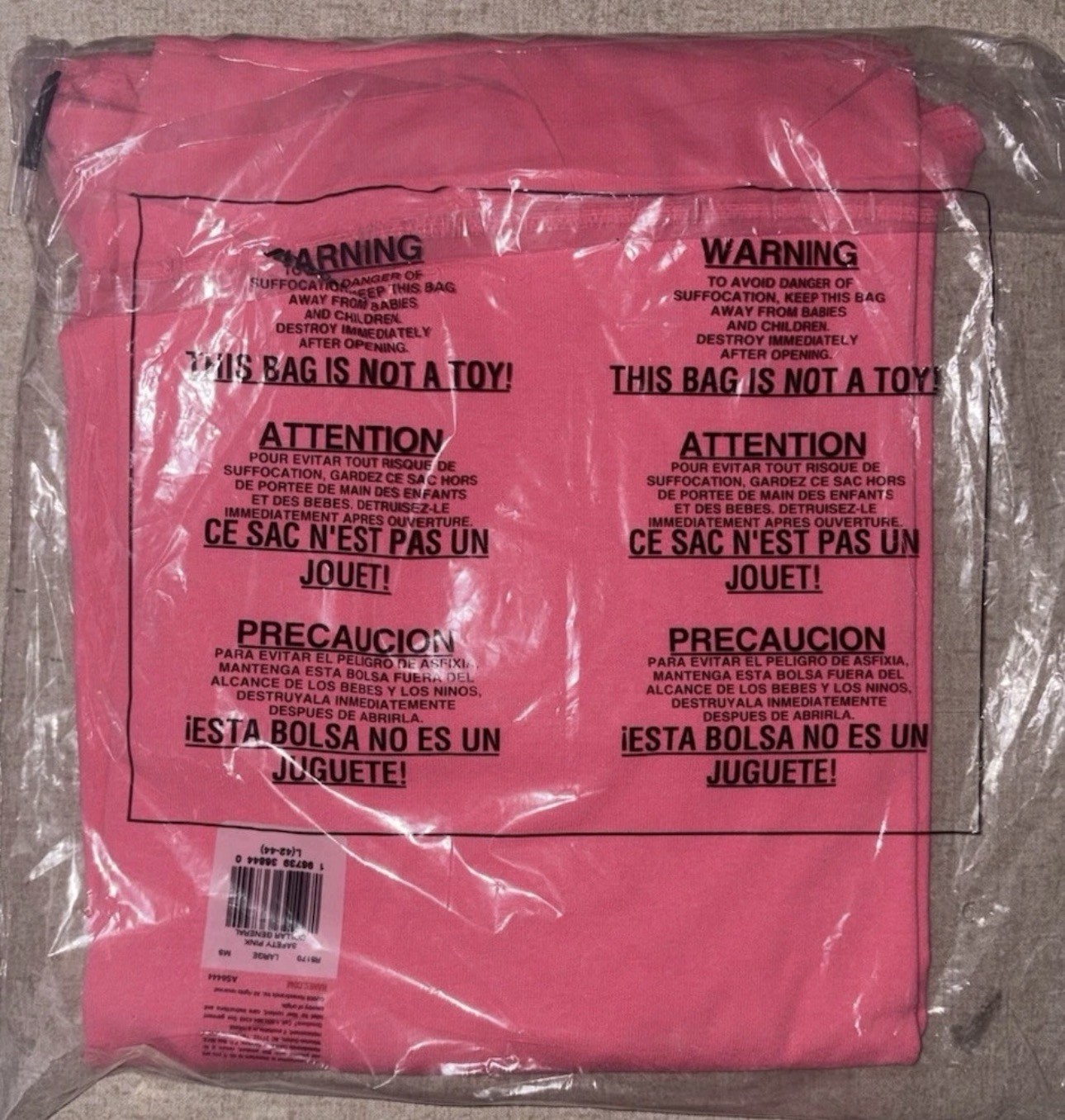 Hanes Unisex Ecosmart Stylish T Shirt Casual Safety Pink Plain T-Shirt - Large gallery