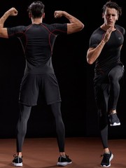 NELEUS Men’s 3 Pack Compression Baselayer Athletic Workout T Shirts,5022,Blac…