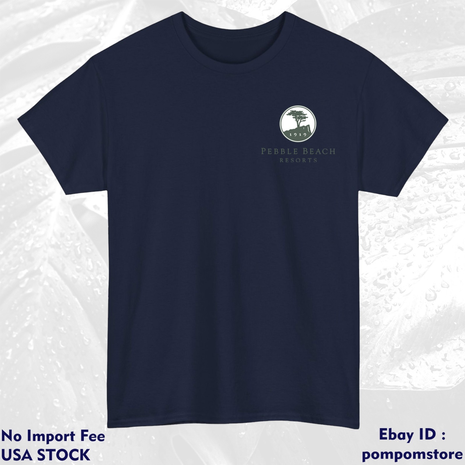 Pebble Beach Golf Club Logo Cotton Colors S M L XL 2XL 3XL - 5XL Made In USA gallery