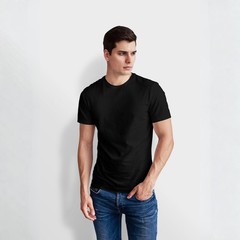 Men’s Heavy Weight 100% Cotton T-Shirts Crew Neck Plain Short Sleeve Pack of 3