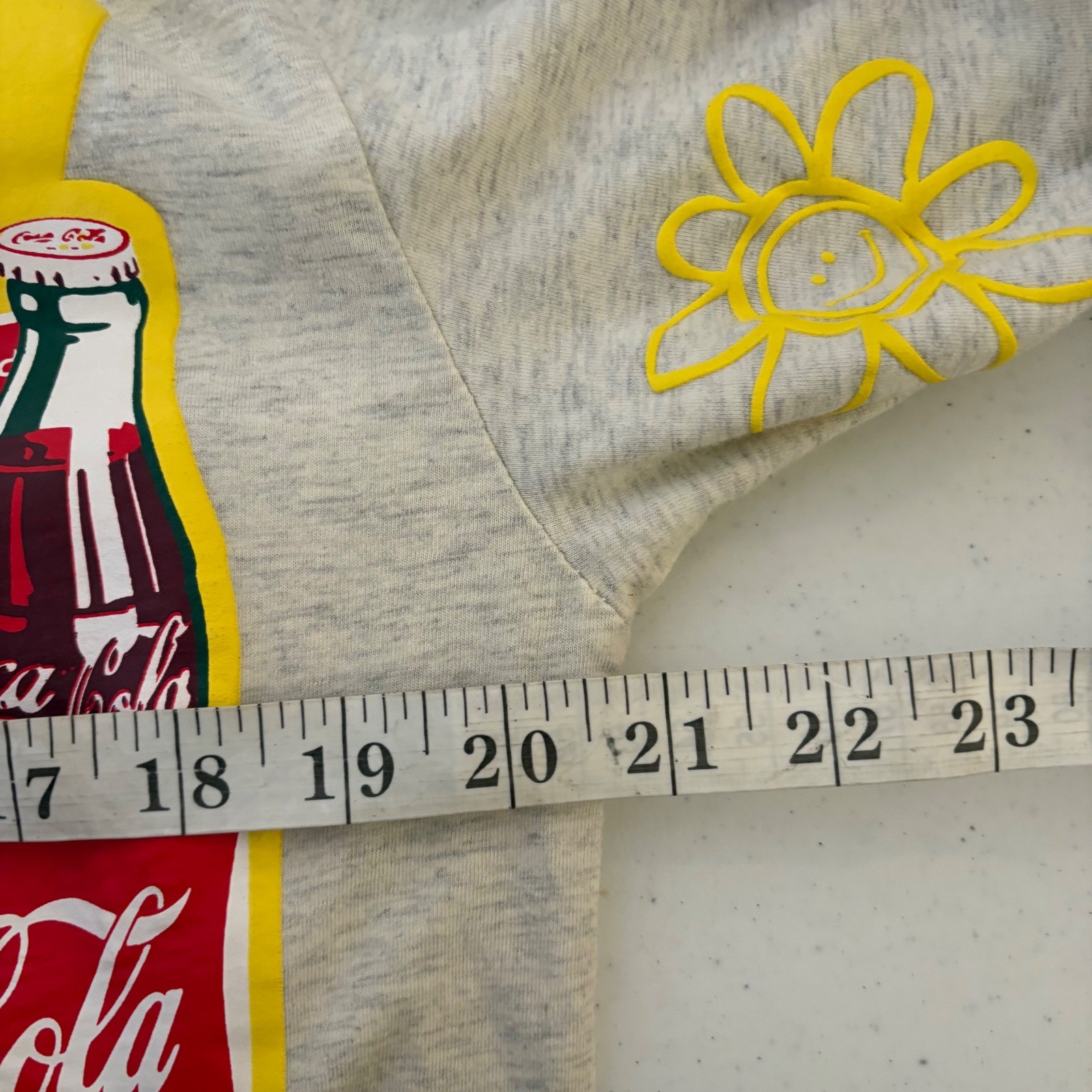 PacSunX Coca-Cola Mens Long Sleeve Graphic Tee Heather Oatmeal Small 2021 Collab gallery