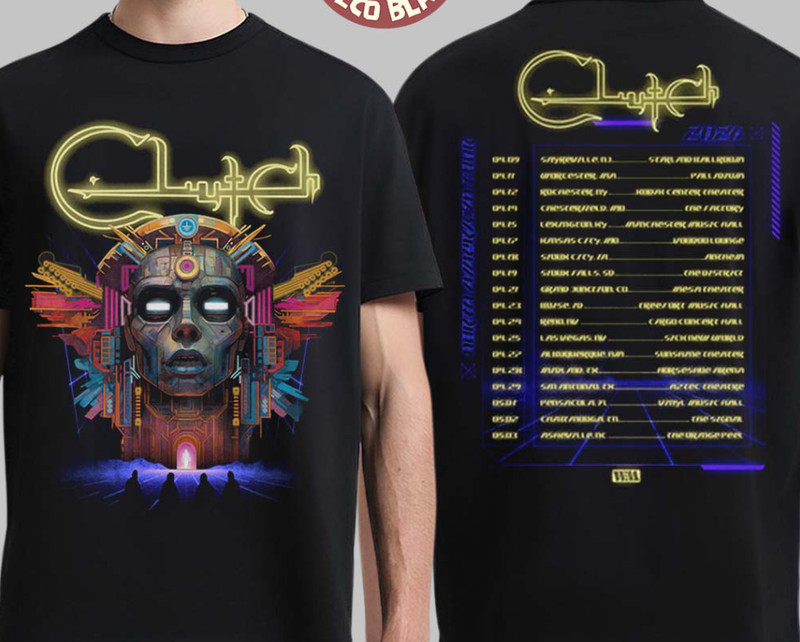 Clutch Suffer No Evil Tour 2026 Merch With Dates Back Two Sided  tshirt