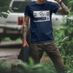 Flat 6 Air Cooled, Boxer Engine T-Shirt, Flat Six TShirt, Flat 6 Shirt