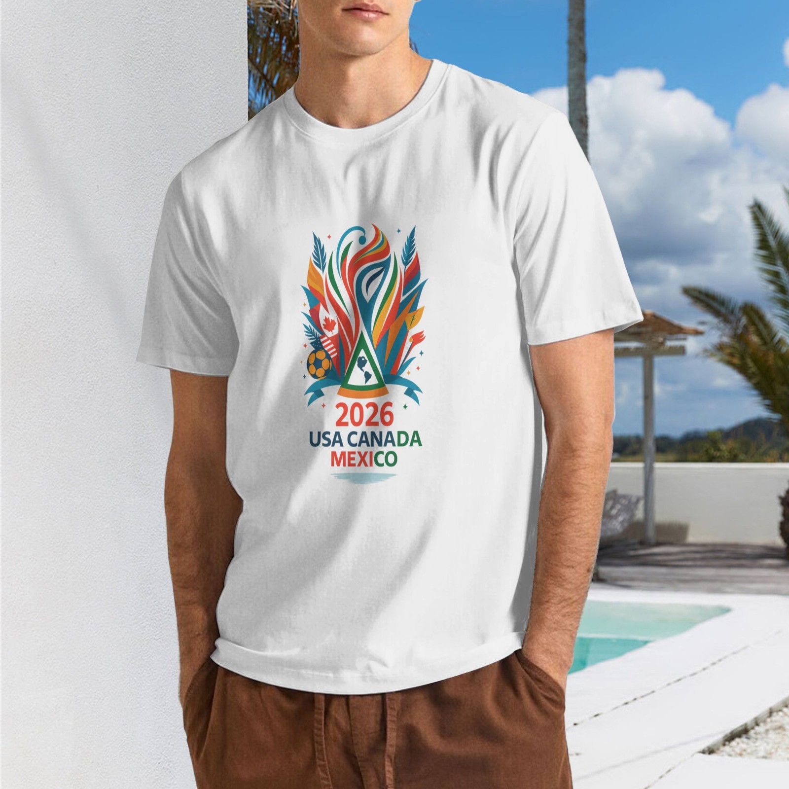 World Cup 2026 USA CANADA MEXICO Graphic Unisex T-Shirt SIZE S-5XL gallery