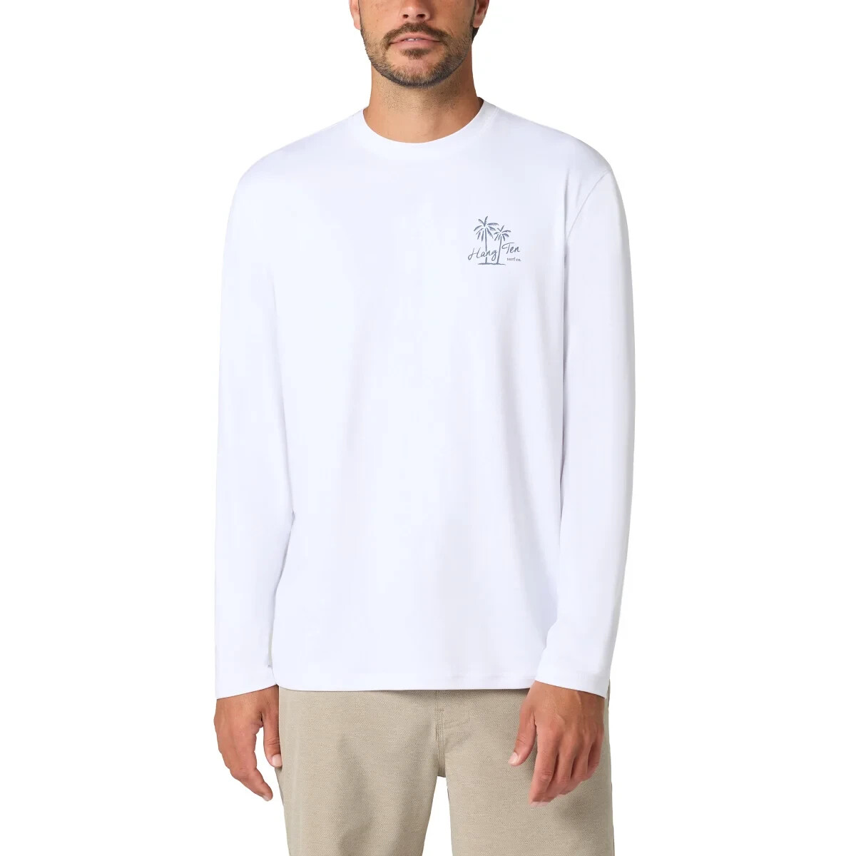 Hang Ten Men's Long Sleeve Sun Tee, UPF 50+, Quick-dry fabric, Lightweight gallery