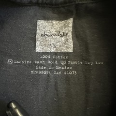 Vintage 90s-2000s Chocolate Skateboards World Logo skater tee Y2K Black L