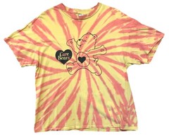 Care Bears Tie-Dye T-Shirt Size Small Cotton Pink & Yellow